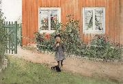 Brita,a Cat and a Sandwich Carl Larsson